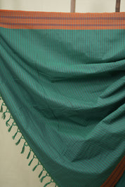 Green Cotton IIkal Saree - SRGCIS1083