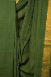 Green Cotton Mangalgiri Saree - SRGCMS40