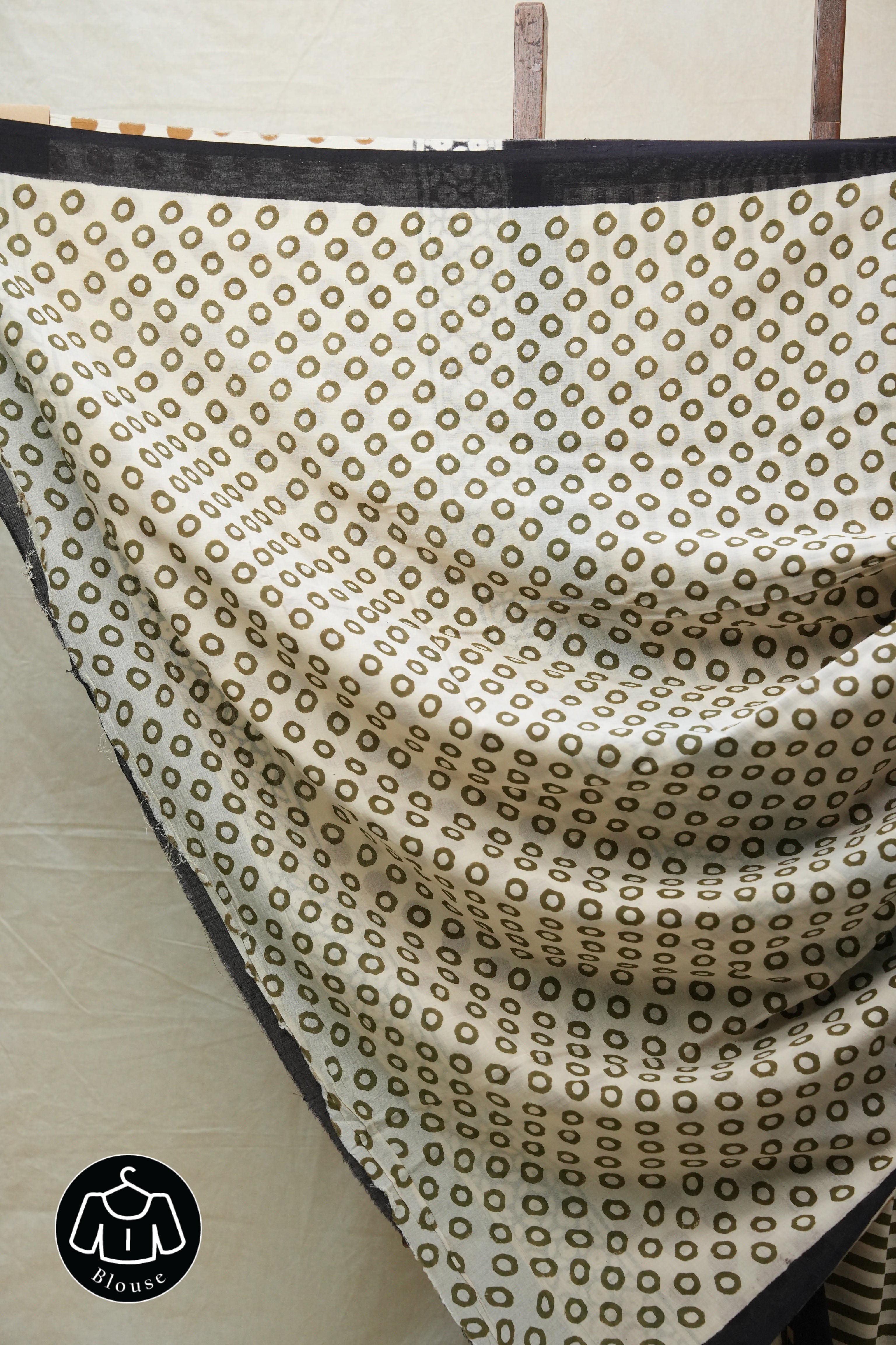 Cream HBP Cotton Saree - SRCCS2644