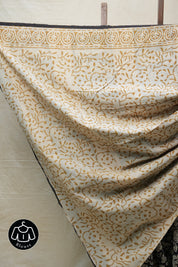 Black HBP Cotton Saree - SRBCS2687