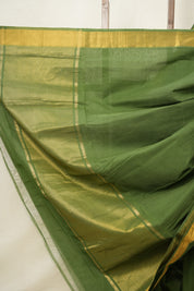 Green Cotton Mangalgiri Saree - SRGCMS40