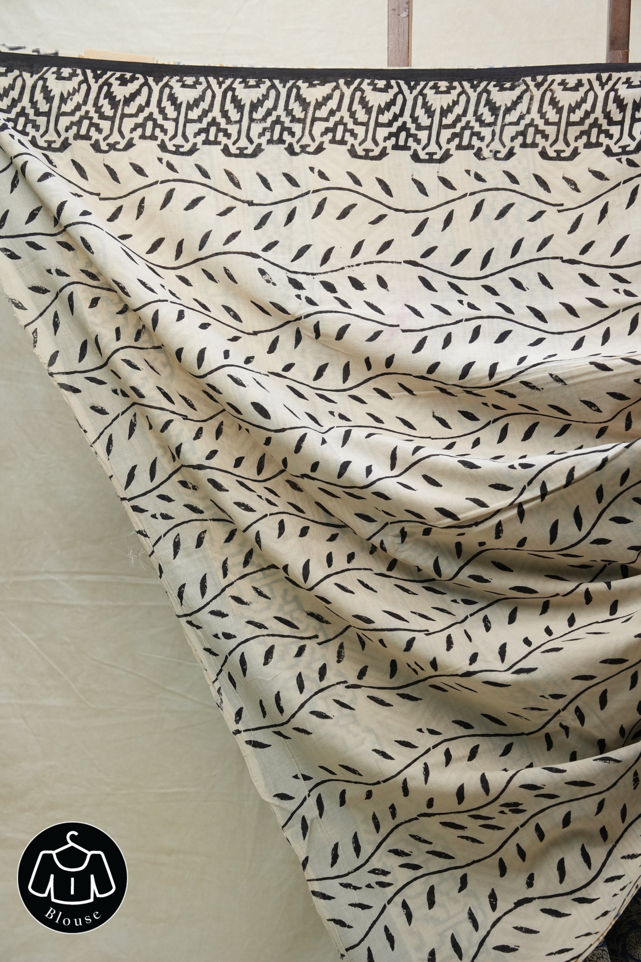 Cream HBP Cotton Saree - SRCCS2681