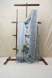 Tinted Blue HBP Cotton Saree - SRTBCS2683