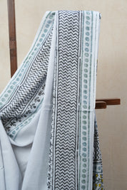 Tinted Blue HBP Cotton Saree - SRTBCS2683