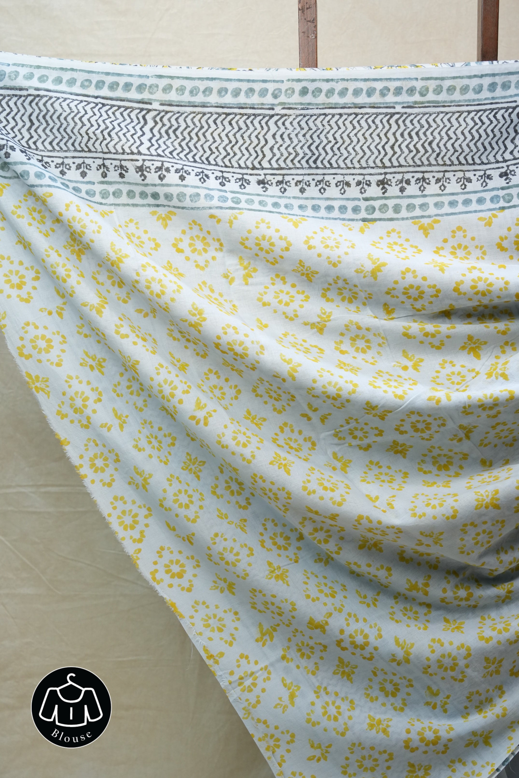 Tinted Blue HBP Cotton Saree - SRTBCS2683