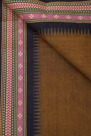 Mustard Brown Kanchi Cotton Saree - SRMBKCS858