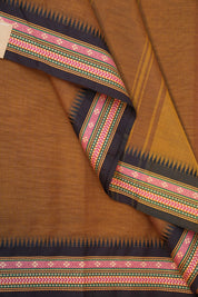 Mustard Brown Kanchi Cotton Saree - SRMBKCS858