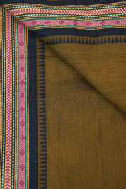 Olive Green Kanchi Cotton Saree - SROGKCS859