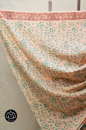 Orange HBP Cotton Saree - SROCS2685