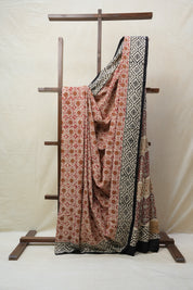 Off White HBP Cotton Saree - SROWCS2680