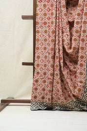 Off White HBP Cotton Saree - SROWCS2680