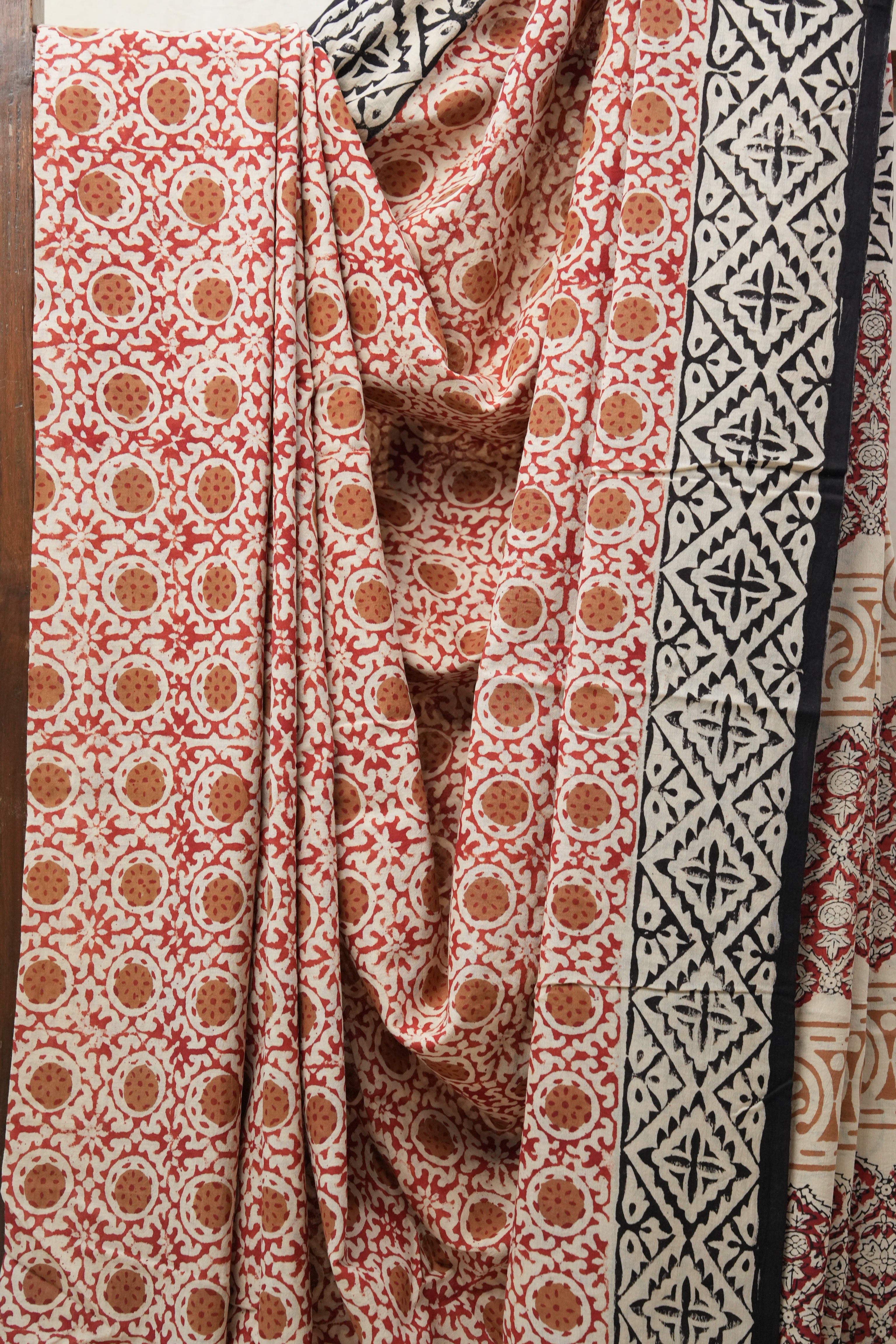 Off White HBP Cotton Saree - SROWCS2680