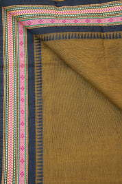 Olive Green Kanchi Cotton Saree - SROGKCS860