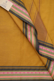 Golden Yellow Kanchi Cotton Saree - SRGYKCS864