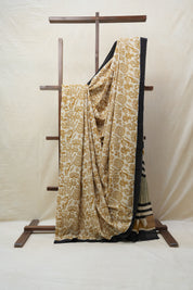 Cream HBP Cotton Saree - SRCCS2679