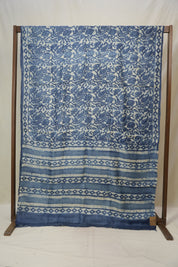 Blue HBP Tussar Silk Saree - SRBHTSS737