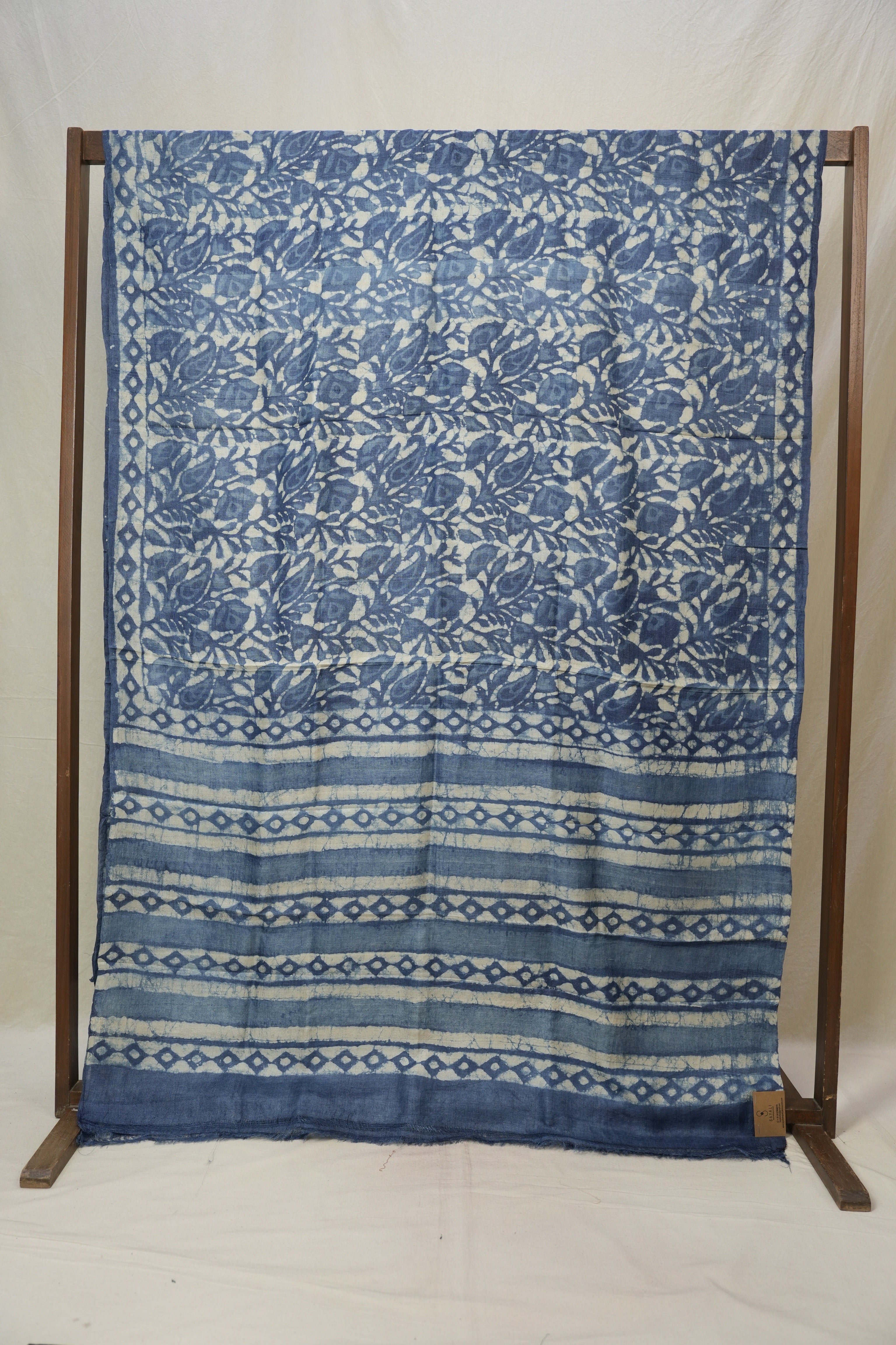 Blue HBP Tussar Silk Saree - SRBHTSS737