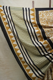 Cream HBP Cotton Saree - SRCCS2679