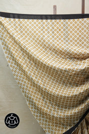 Cream HBP Cotton Saree - SRCCS2679