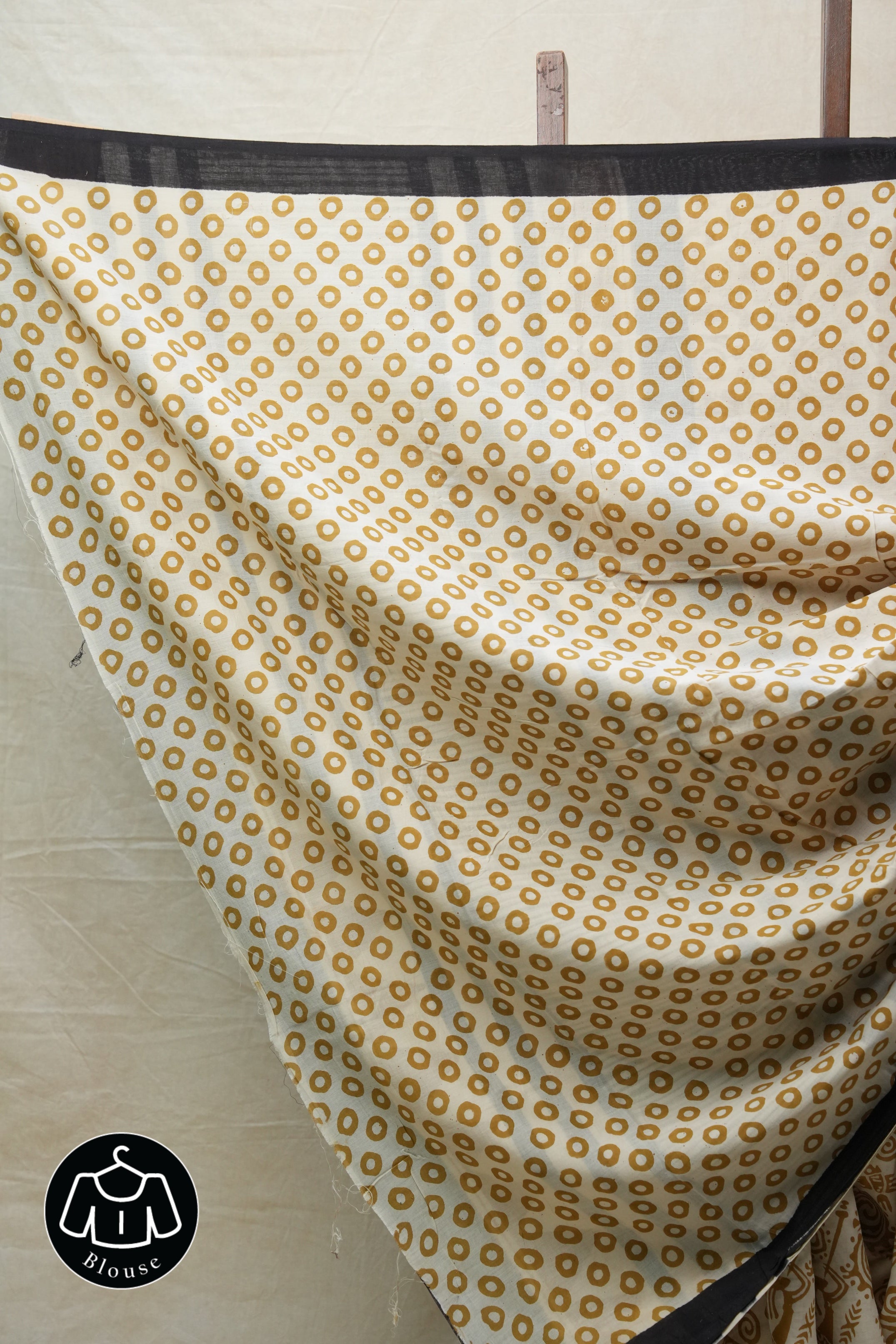 Cream HBP Cotton Saree - SRCCS2679