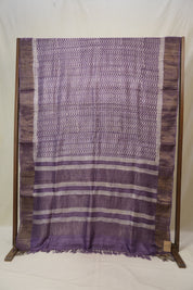 Purple HBP Tussar Silk Saree - SRPHTSS743