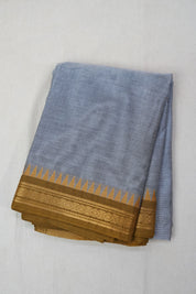 Grey Kanchi Cotton Saree - SRGKCS879