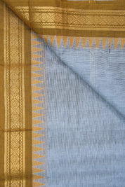 Grey Kanchi Cotton Saree - SRGKCS879