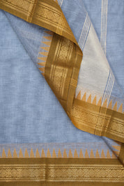 Grey Kanchi Cotton Saree - SRGKCS879