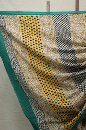 Yellow HBP Cotton Saree - SRYCS2538