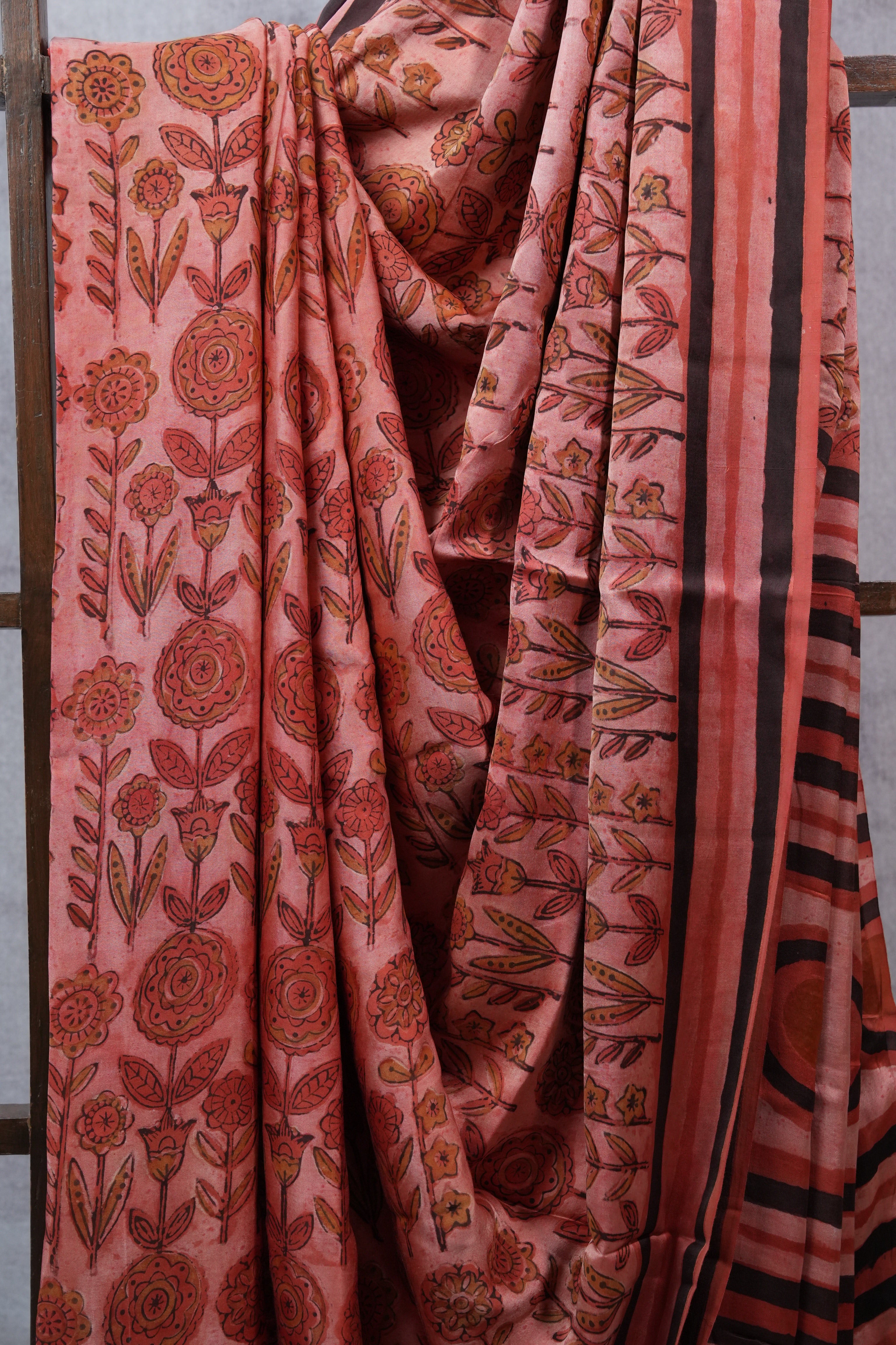 Peach HBP Modal Silk Saree - SRPMSS272