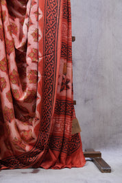 Peach HBP Modal Silk Saree - SRPMSS286