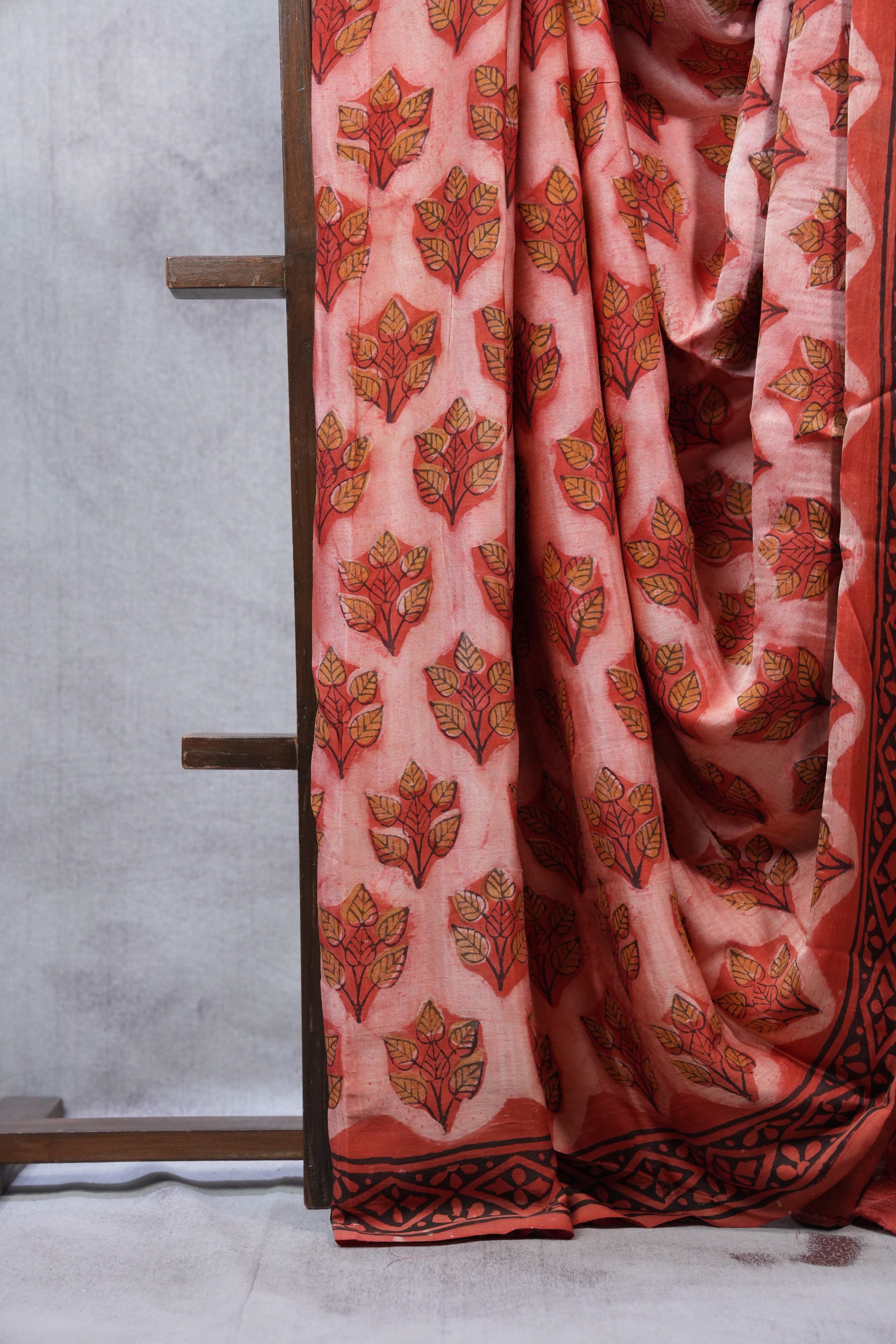 Peach HBP Modal Silk Saree - SRPMSS286