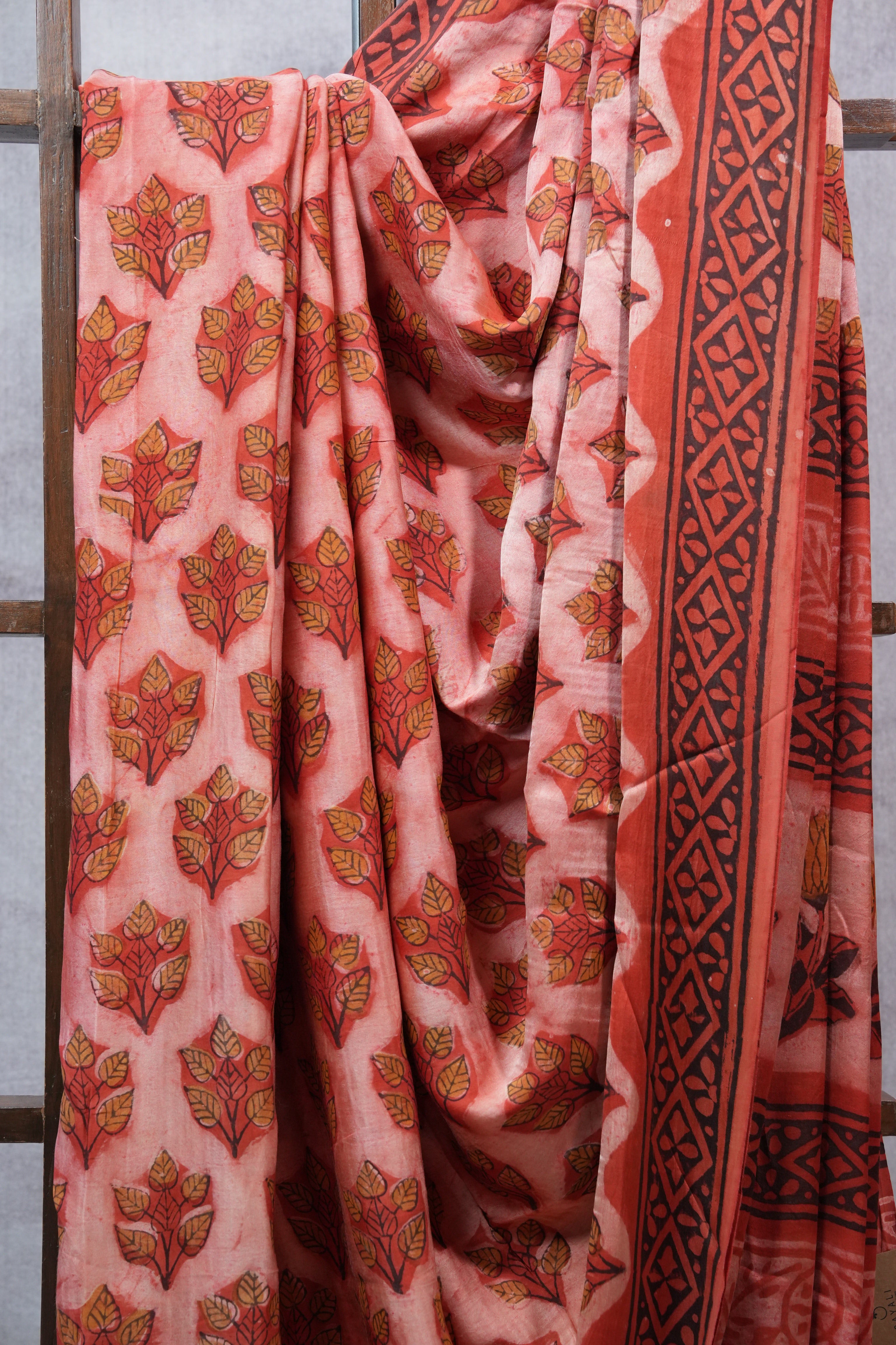Peach HBP Modal Silk Saree - SRPMSS286