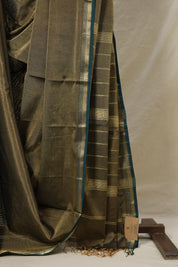 Dual Tone Green  Maheshwari Tissue Saree - SRDTGMT693