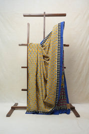 Yellow HBP Cotton Saree - SRYCS2667