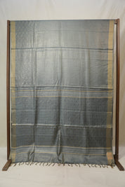 Grey Tussar Silk Saree - SRGTSS1664