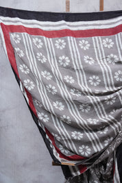 Grey HBP Modal Silk Saree - SRGMSS266