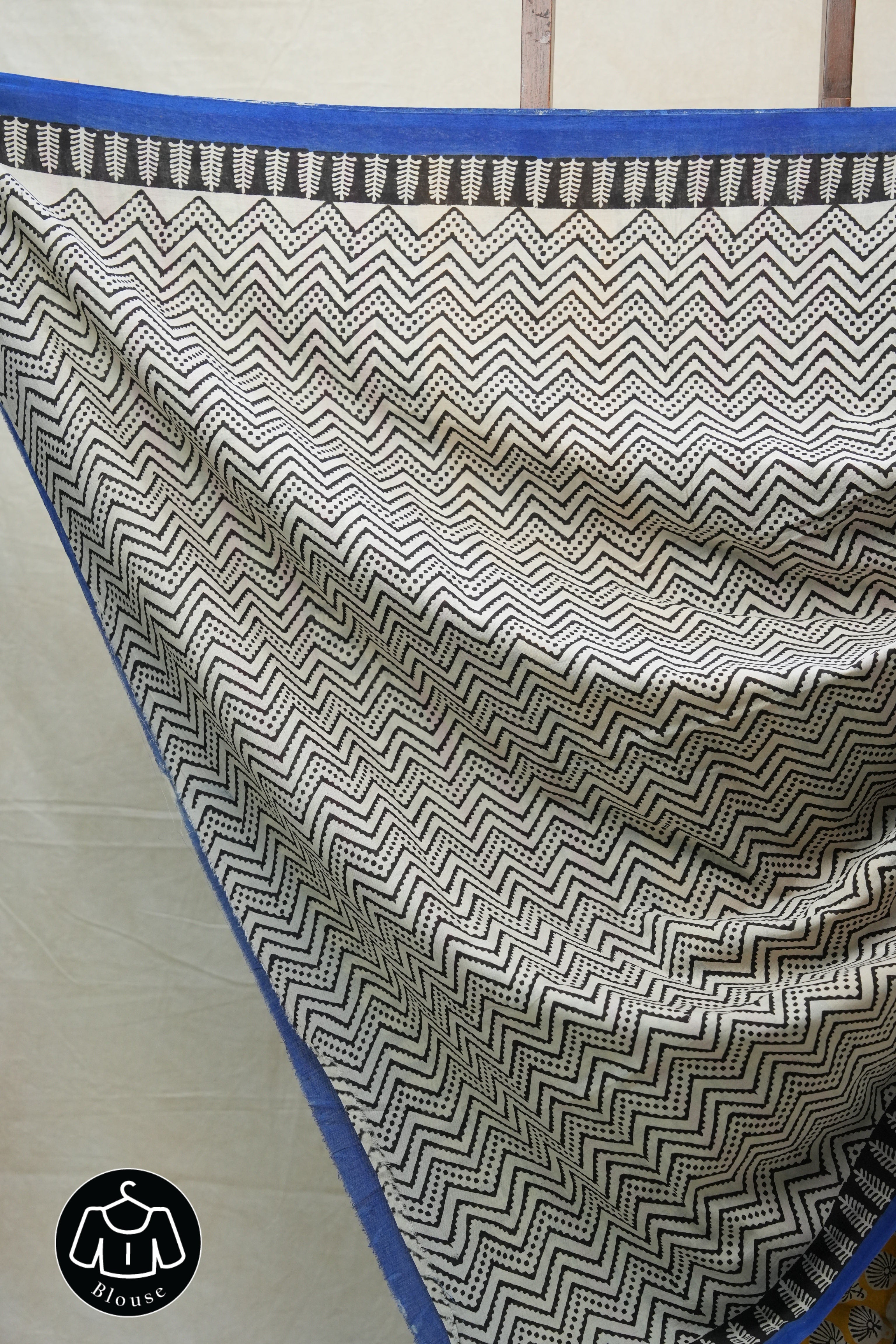 Yellow HBP Cotton Saree - SRYCS2667