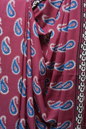 Magenta HBP Cotton Saree - SRMCS2668