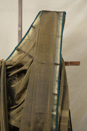 Dual Tone Green  Maheshwari Tissue Saree - SRDTGMT693