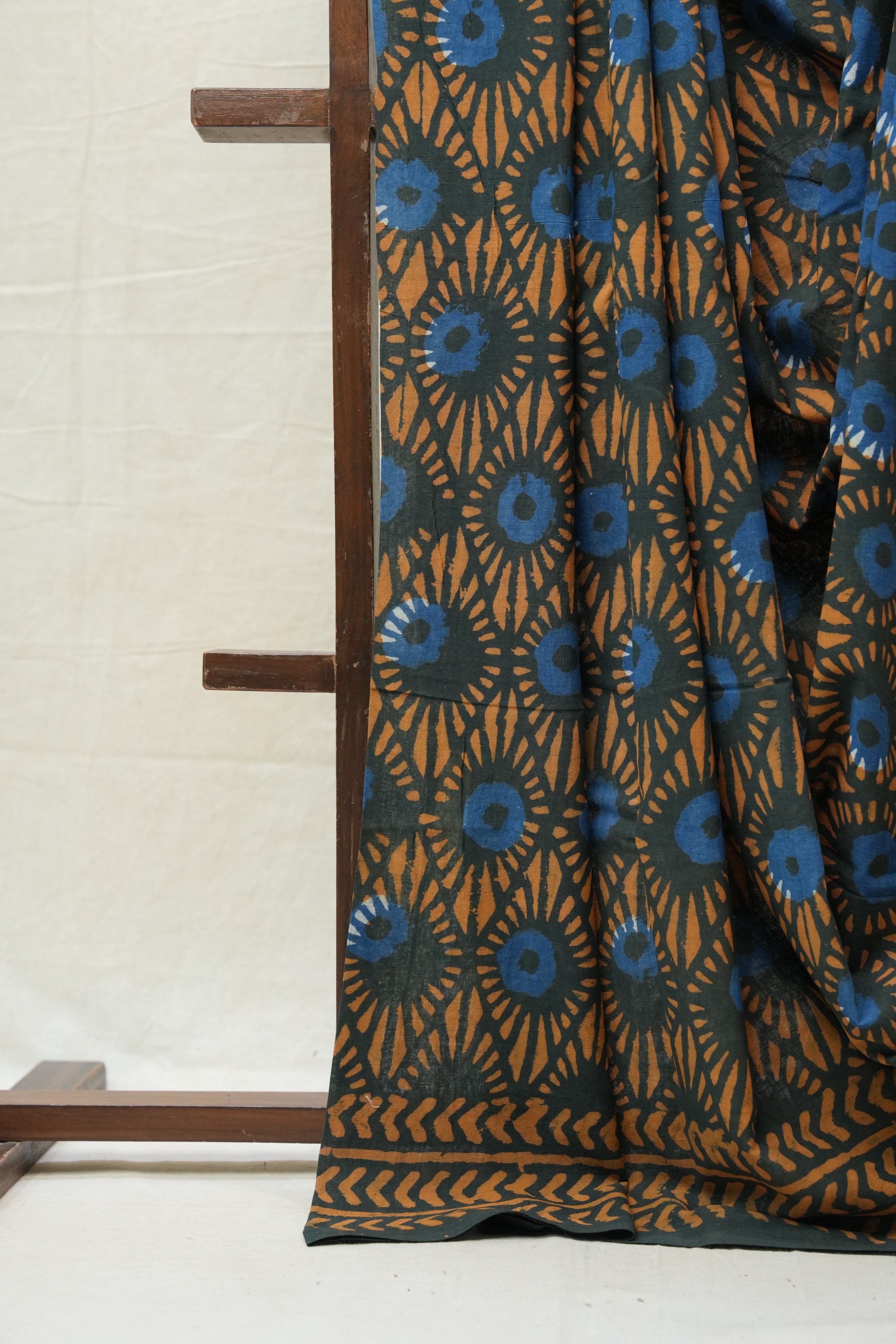 Soft Black HBP Cotton Saree - SRSBCS2670