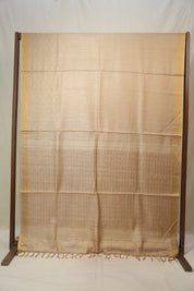 Gold Cream Tussar Silk Saree - SRGCTSS1665