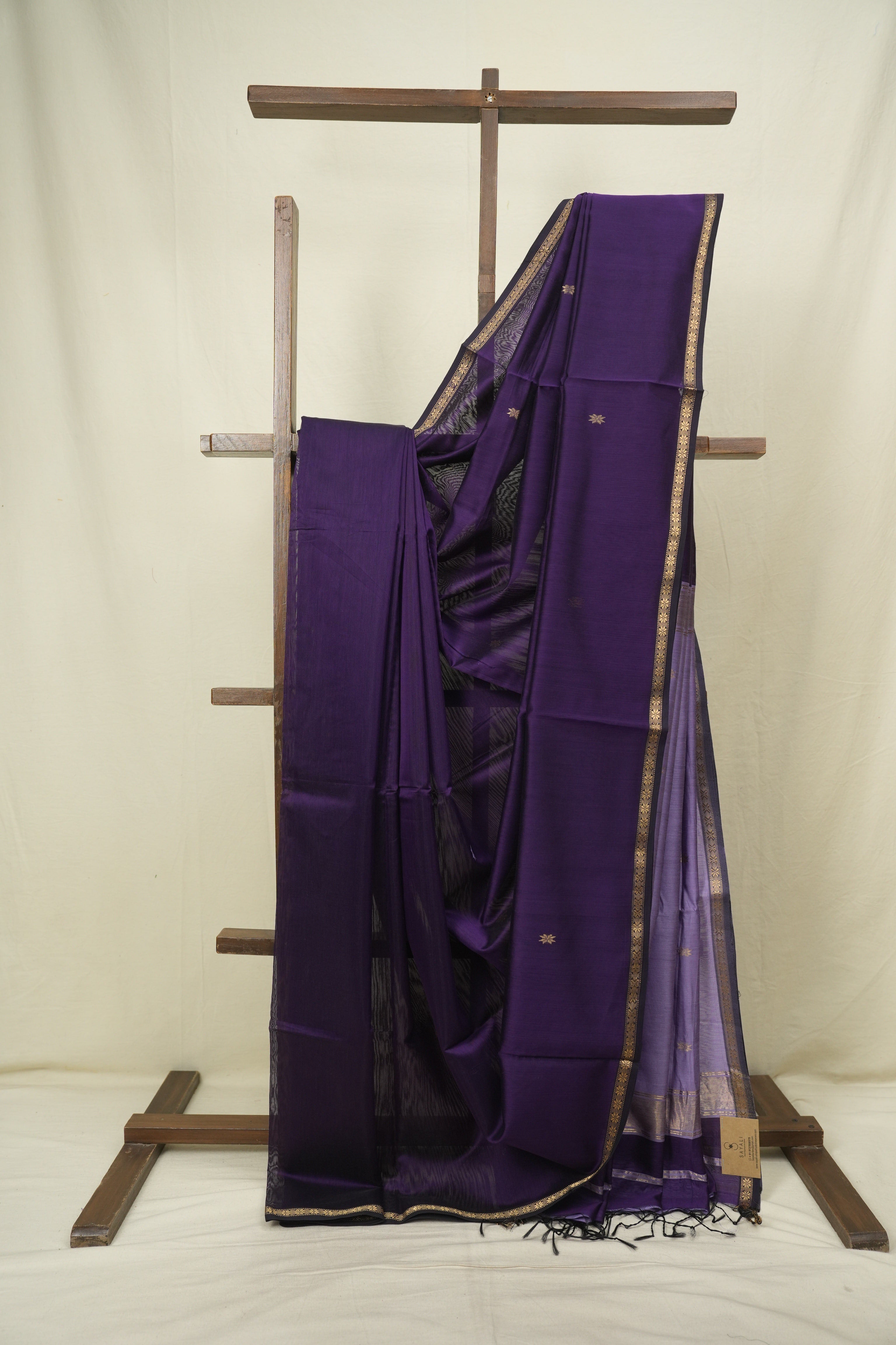 Purple Maheshwari Saree - SRPMS1331