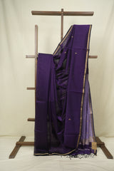 Purple Maheshwari Saree - SRPMS1331