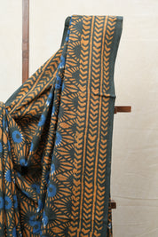 Soft Black HBP Cotton Saree - SRSBCS2670