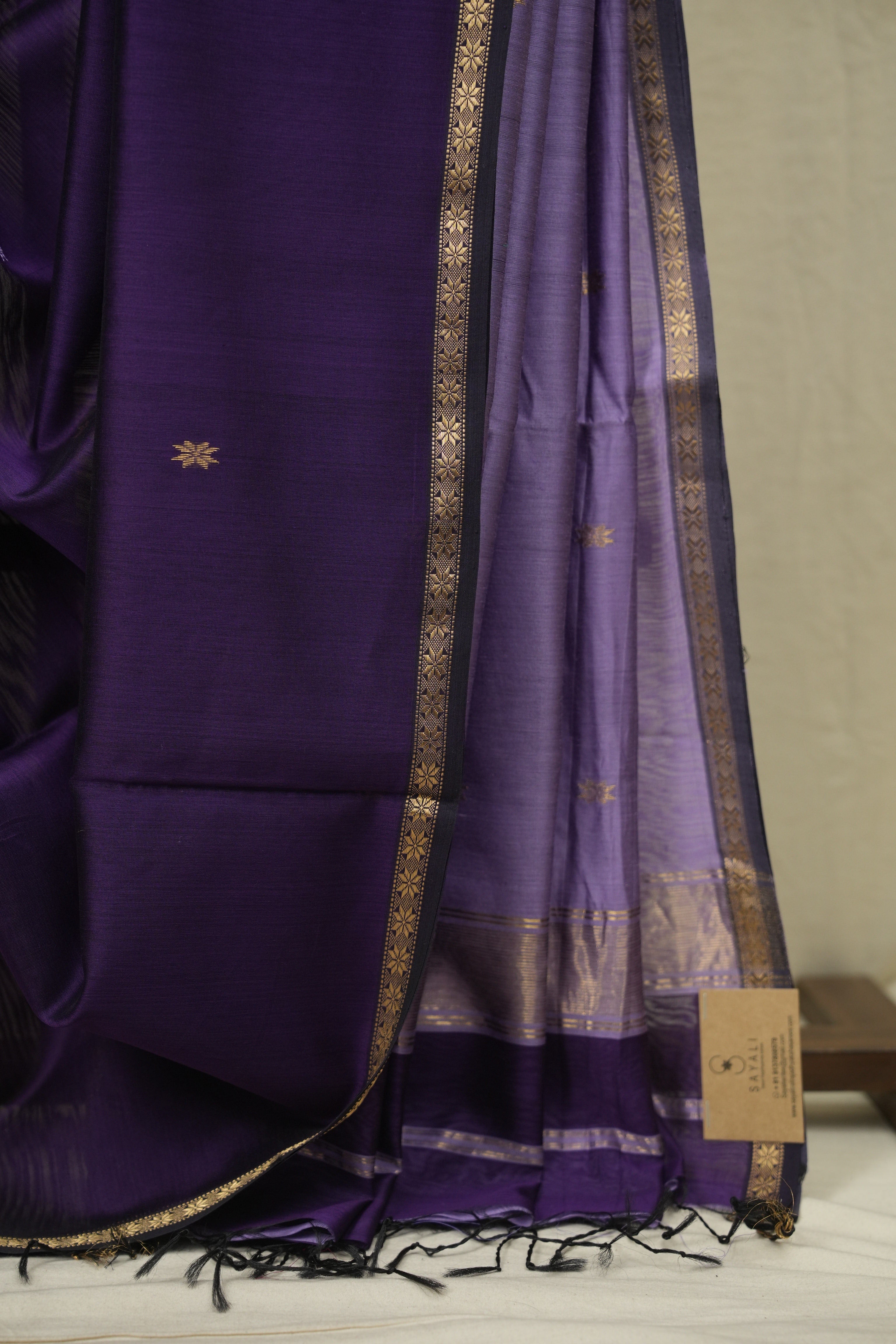 Purple Maheshwari Saree - SRPMS1331