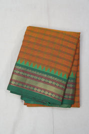 Orange Kanchi Cotton Saree - SROKCS902