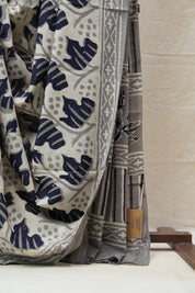 Cream HBP Cotton Saree - SRCCS2673