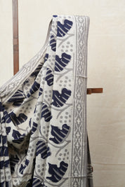 Cream HBP Cotton Saree - SRCCS2673