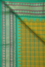 Two Tone Green Kanchi Cotton Saree - SRTTGKCS916